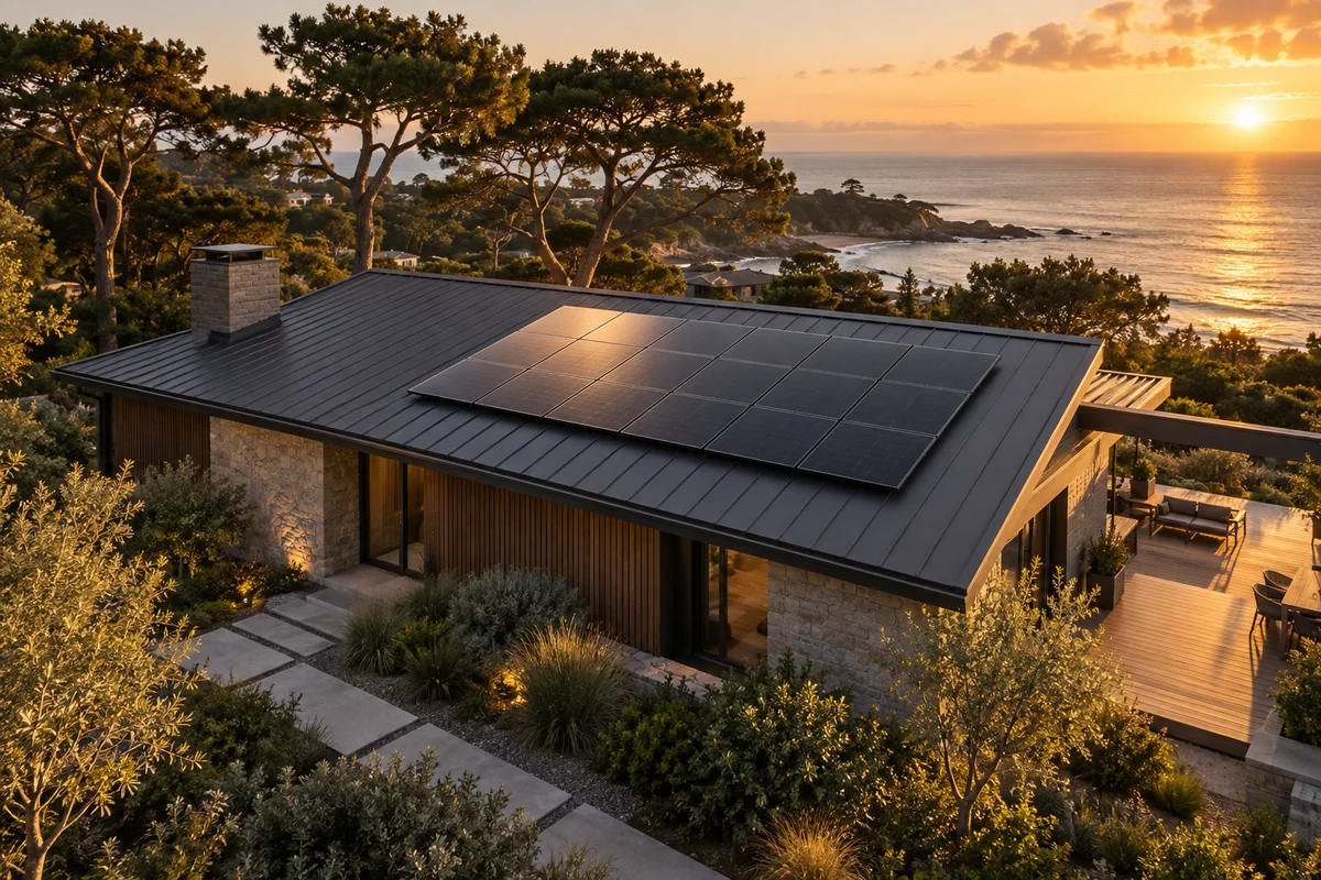 Visualización de una casa solar